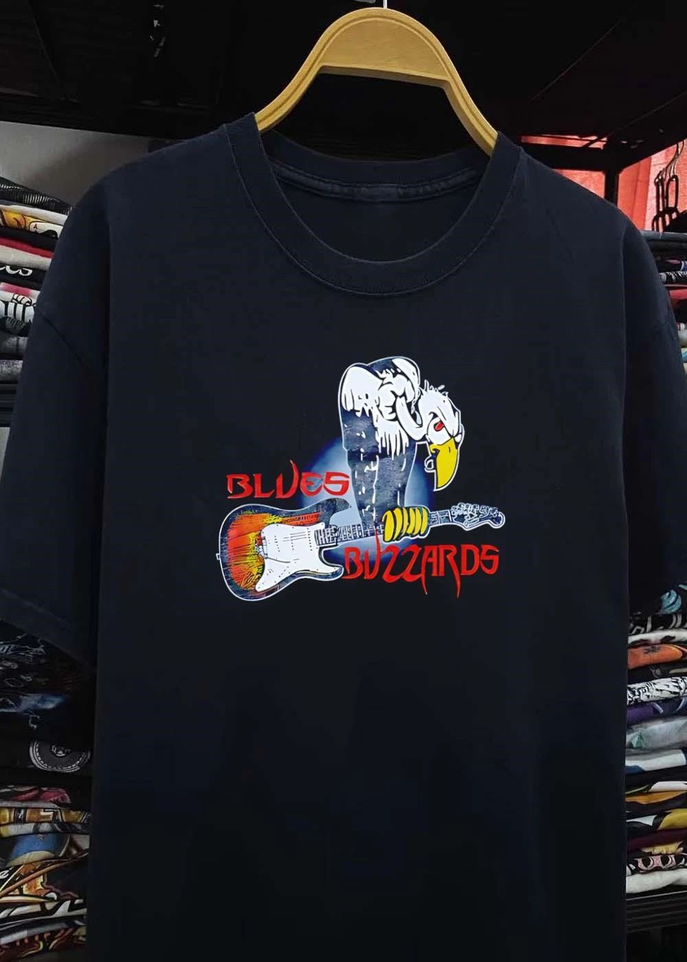 Blues Buzzards Vulture Playing Electric Guitar shirt