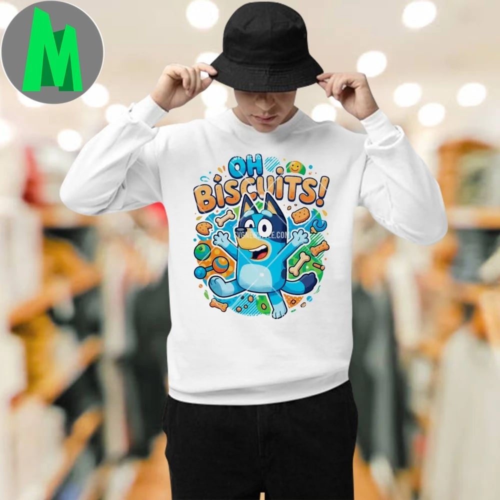 Oh Biscuits Bluey Cartoon Shirt