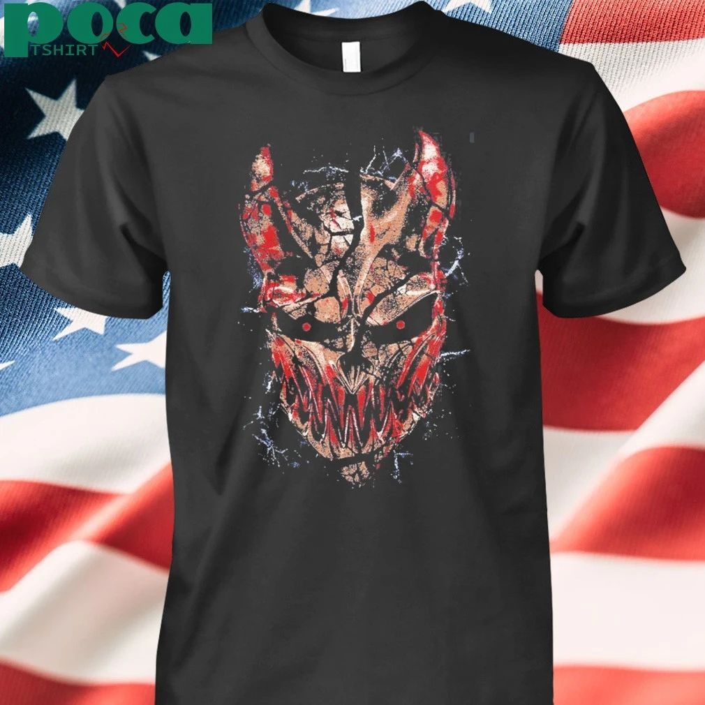 Blood4Blood Event Merch In Daytona Beach Florida On May 6 2026 Shattered Logo And Mask T-Shirt