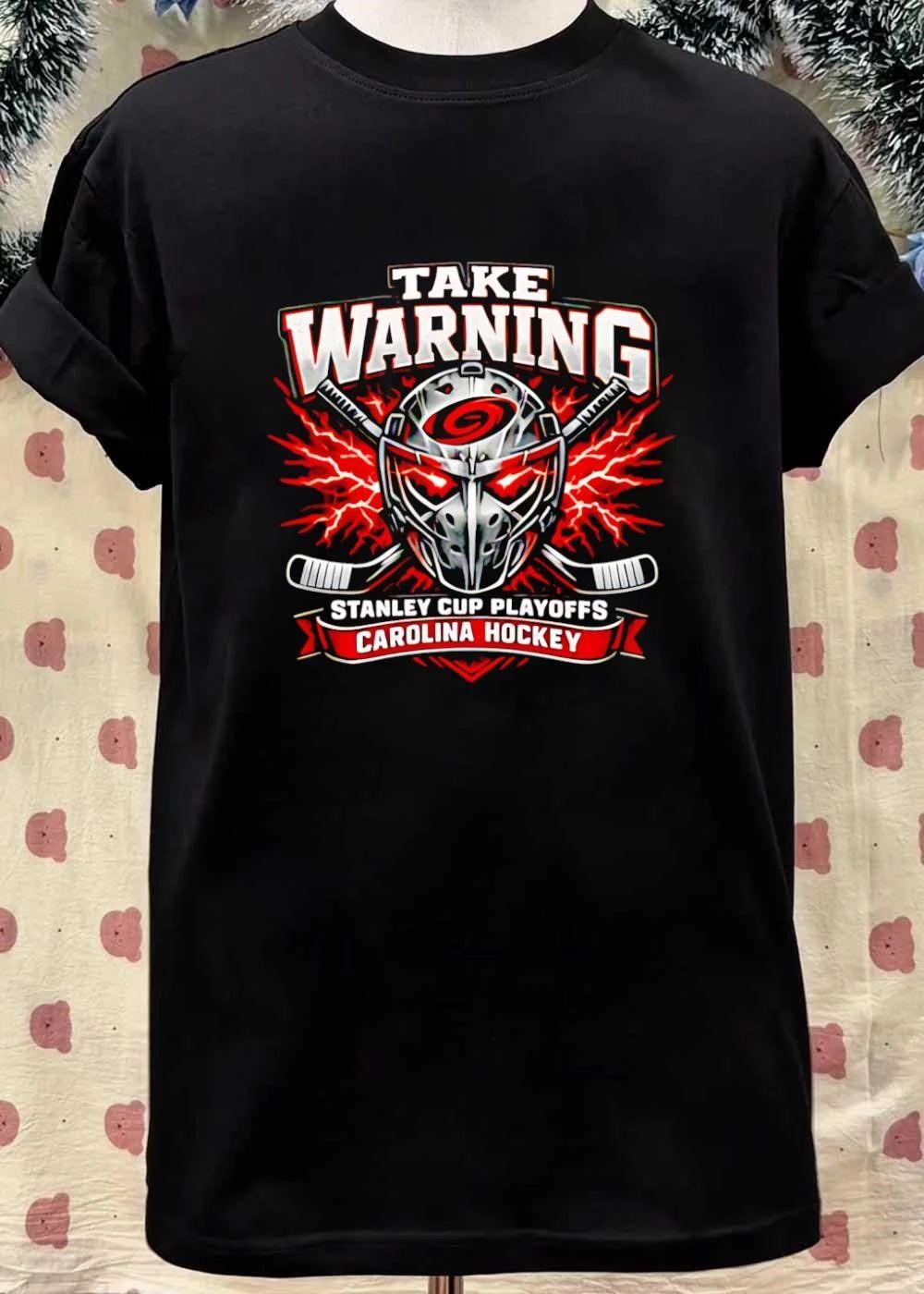 Carolina Hurricanes Stanley Cup Playoffs Take Warning Hockey T-Shirt