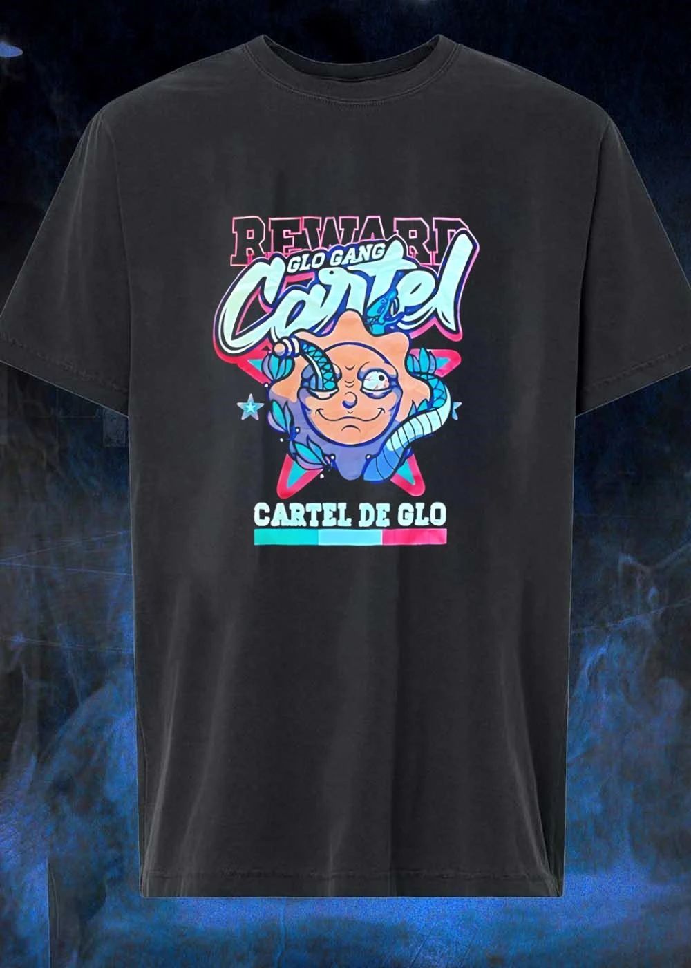 Glo Gang Reward Cartel De Glo Serpent Sun T-Shirt