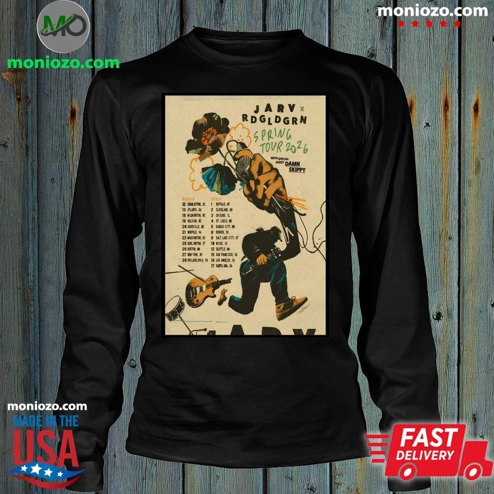 Original JARV With Red Gold Green 2026 Spring Tour Poster Shirt