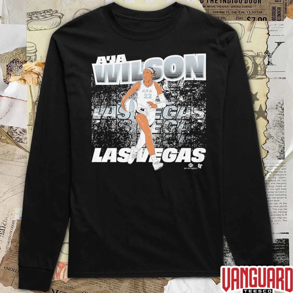 A’ja Wilson Street Ball Las Vegas Aces 2026 WNBA t-shirt