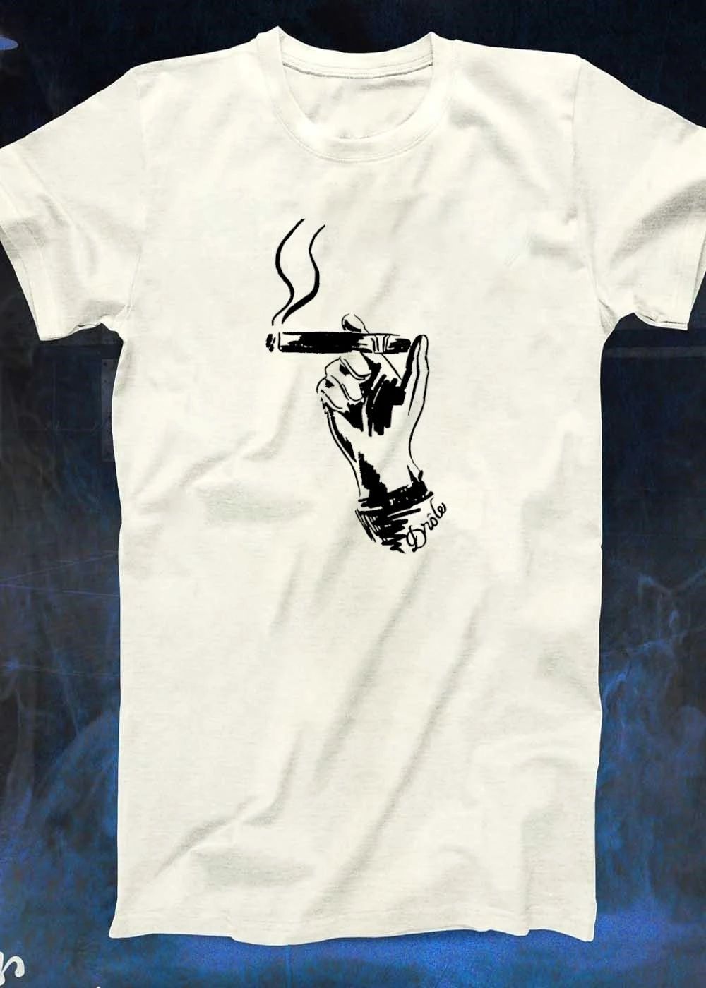 Drôle Hand Holding a Smoking Cigar T-Shirt