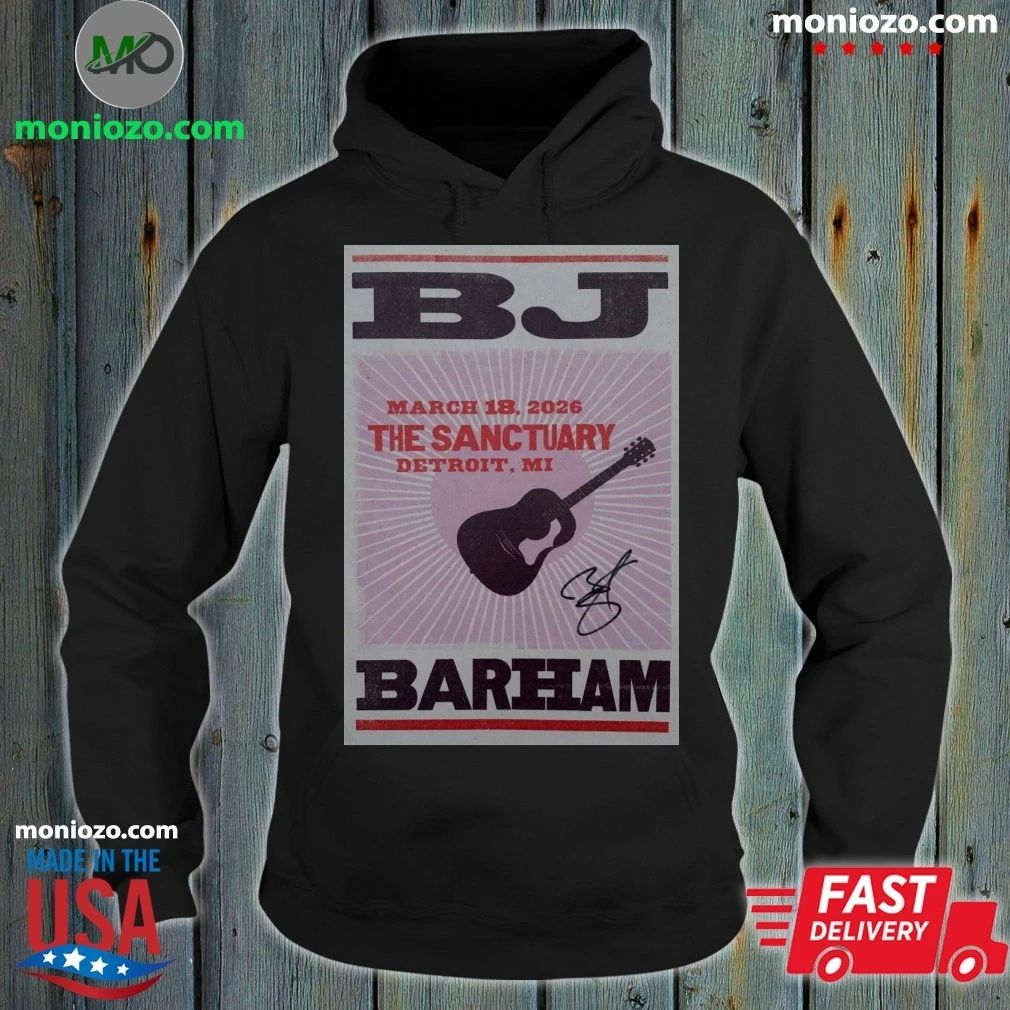 Original BJ Barham March 18 2026 Detroit, MI Poster Shirt