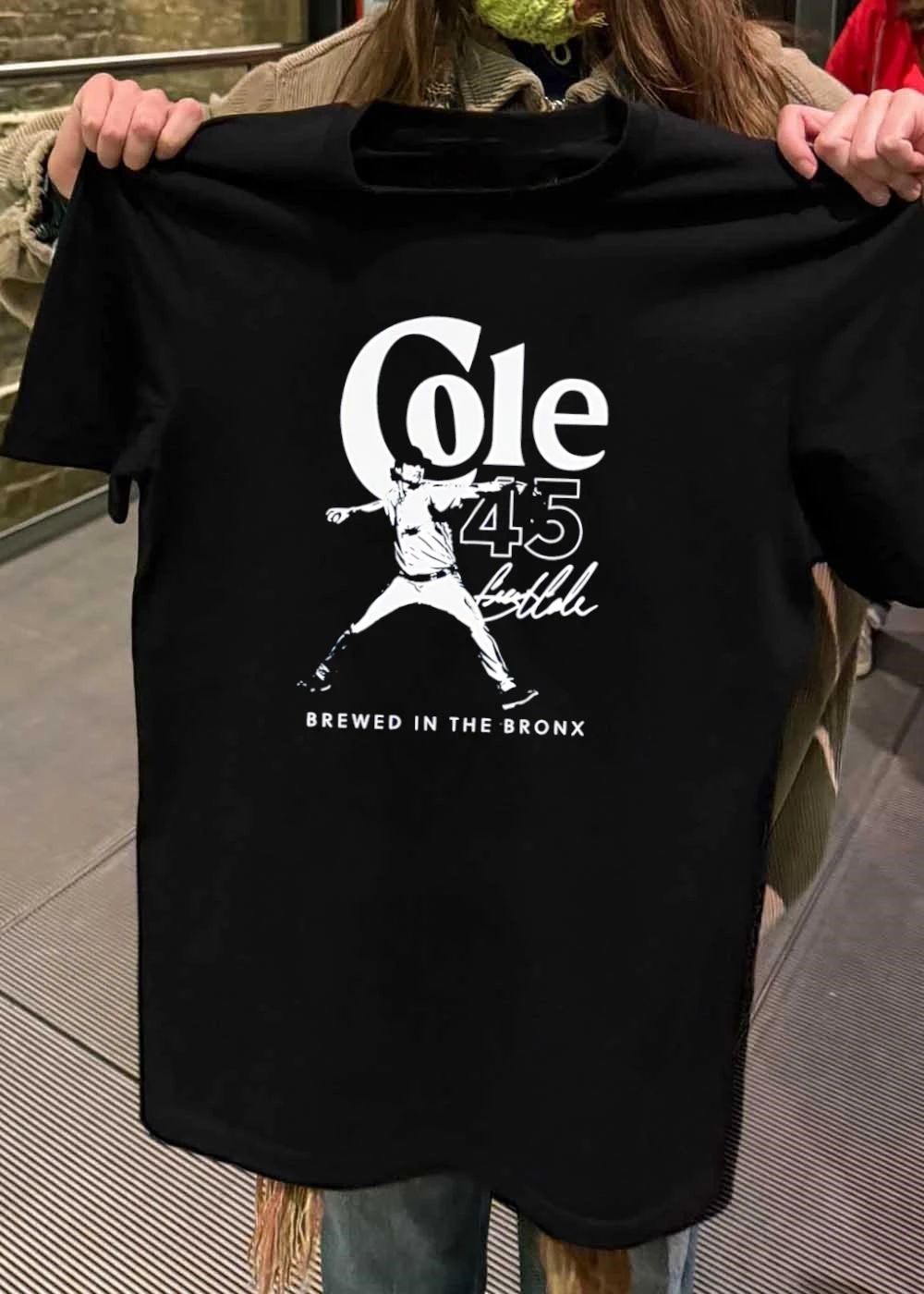Gerrit Cole New York Yankees MLB Cole 45 Gerrit Cole Flash Line Sports brewed in shirt