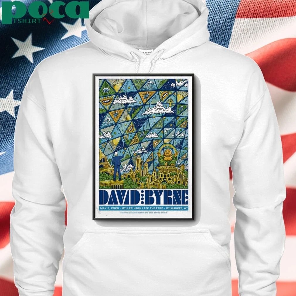May 3 2026 David Byrne Poster Milwaukee, WI shirt
