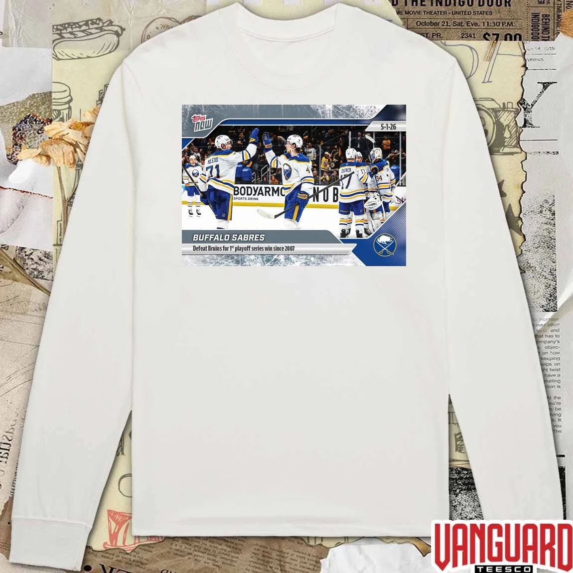 Buffalo Sabres Defeat Bruins For 1st Playoff Series Win Since 2007 – 2026 NHL Topps NOW t-shirt
