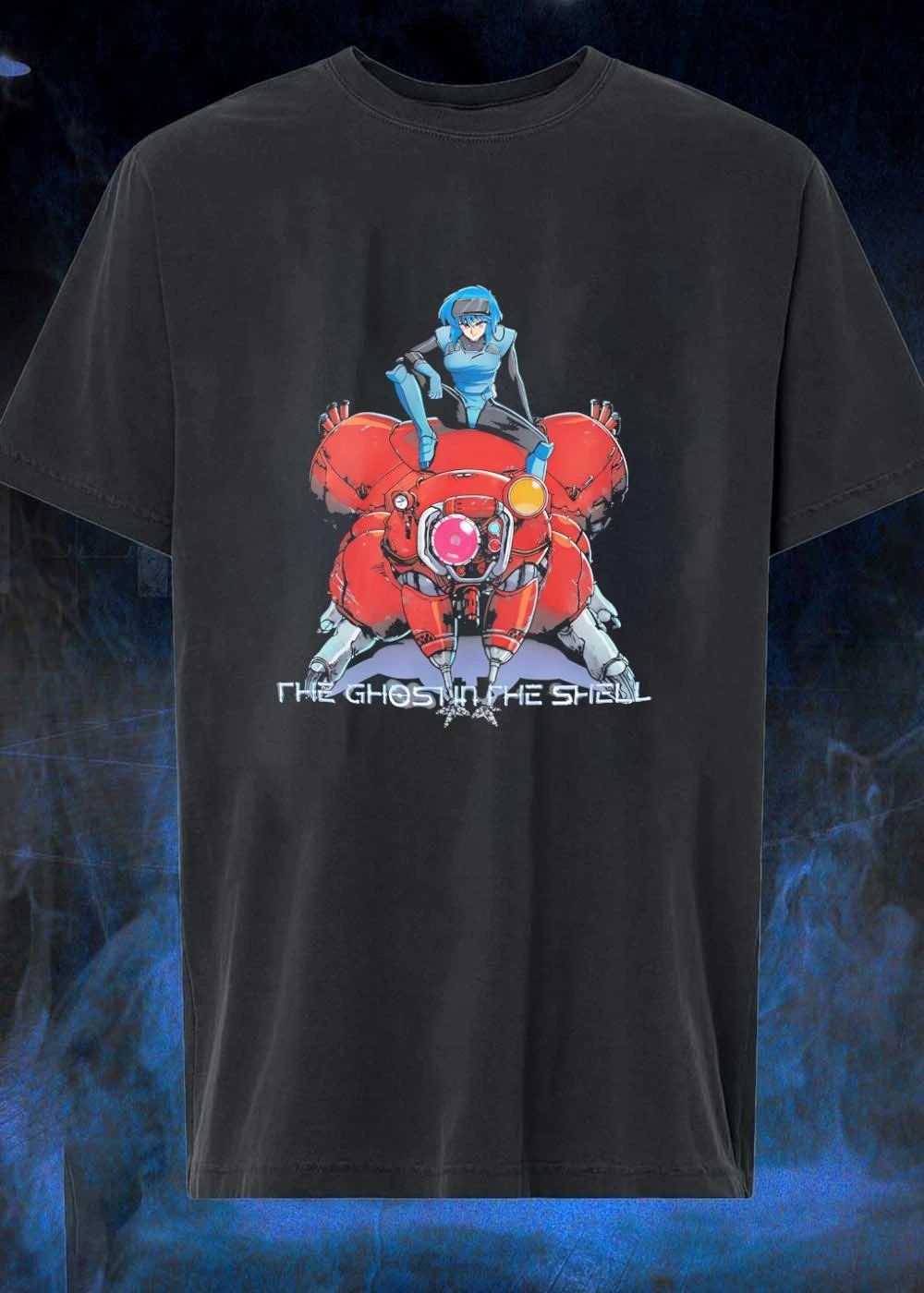2020 Shirow Masamune Kodansha The Ghost in the Shell Major Motoko Kusanagi on Tachikoma T-Shirt