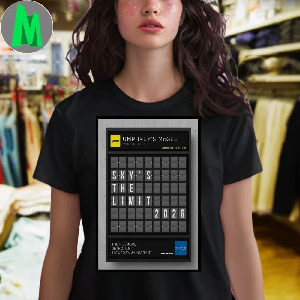 Umphrey’s Mcgee Detroit Mi Jan 31 2026 Poster T-shirt