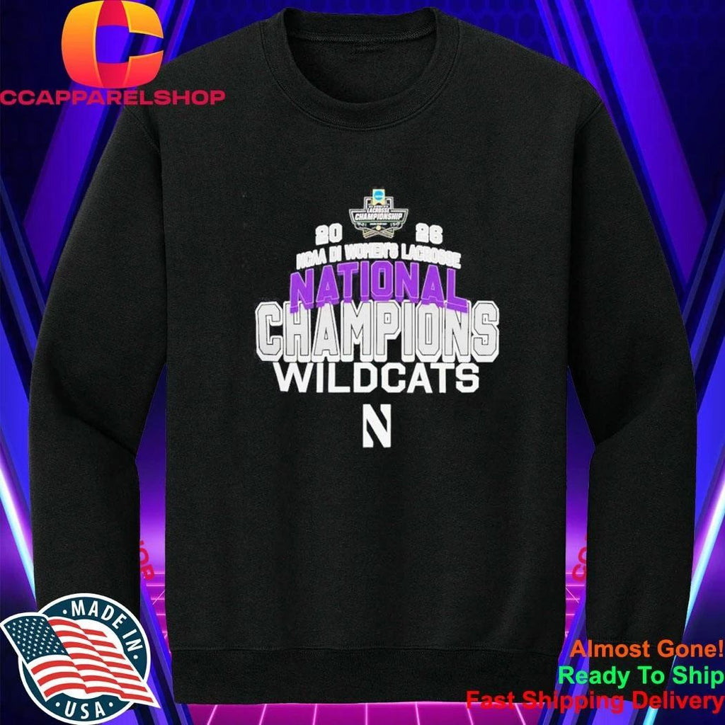 NCAA DI Women’s Lacrosse Championship 2026 National Champions Wildcats Shirt
