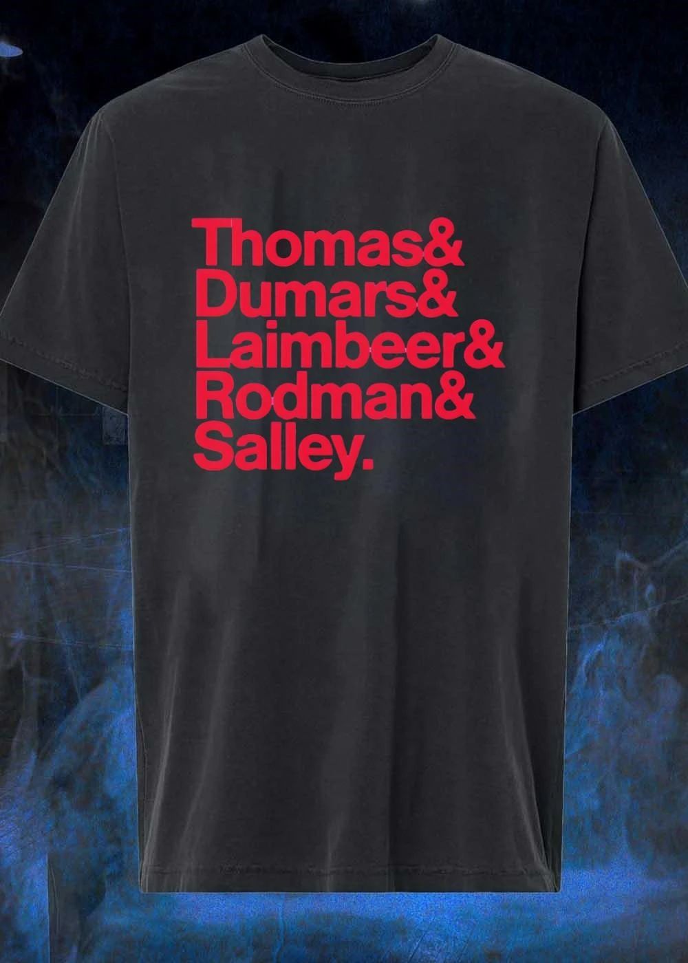 Detroit Pistons Legend Players Thomas Dumars Laimbeer Rodman Salley T-Shirt