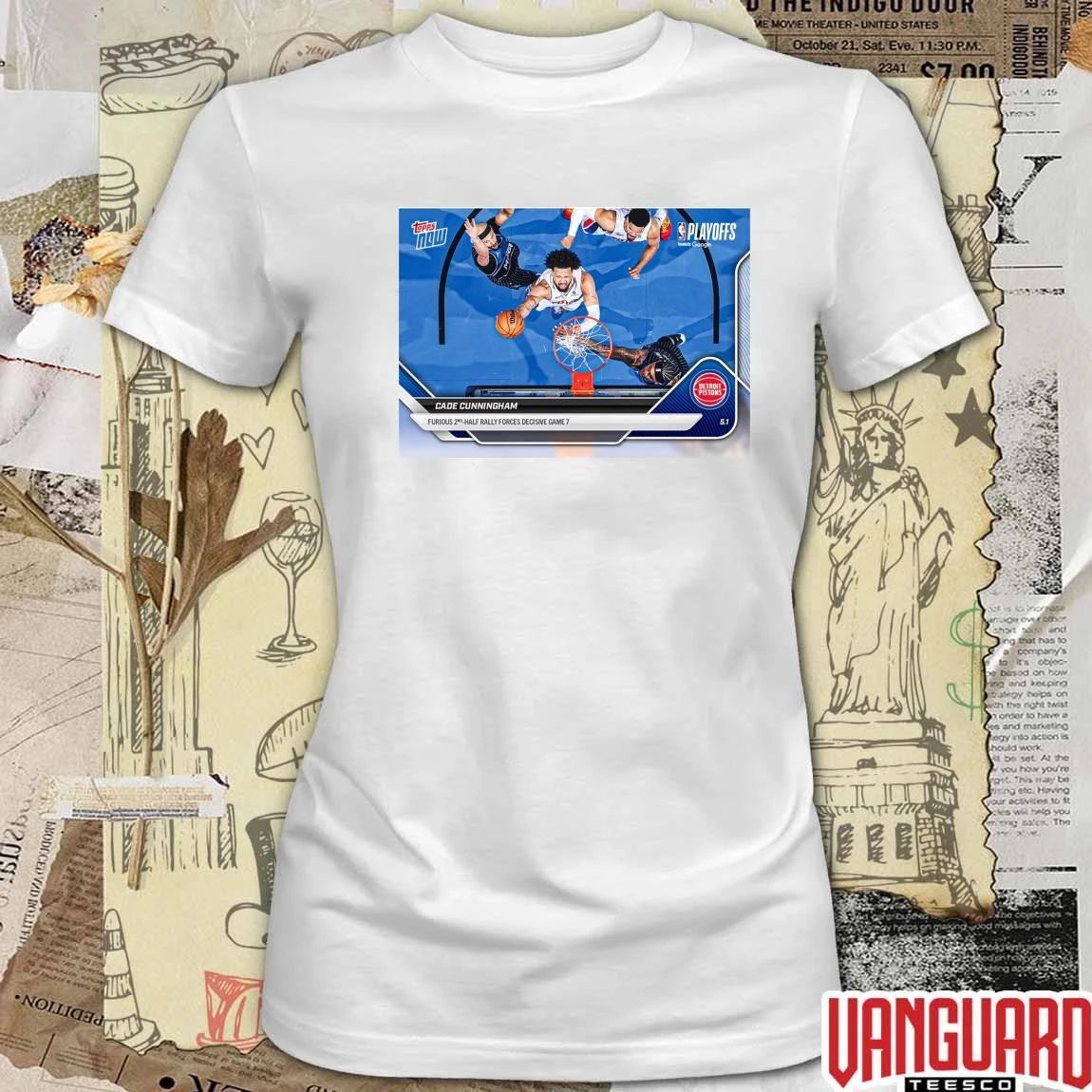 Detroit Pistons Cade Cunningham Furious 2nd Half Rally Forces Decisive Game 7 t-shirt