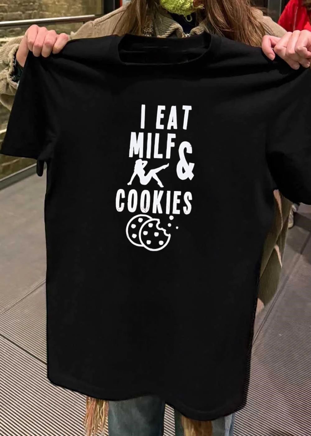 I Eat MILF & Cookies Reclining Woman Shirt