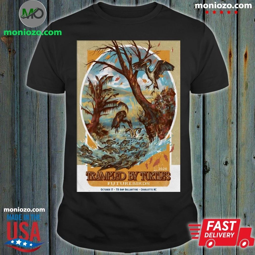 Trampled By Turtles Charlotte, NC Oct 17 2026 Poster Shirt