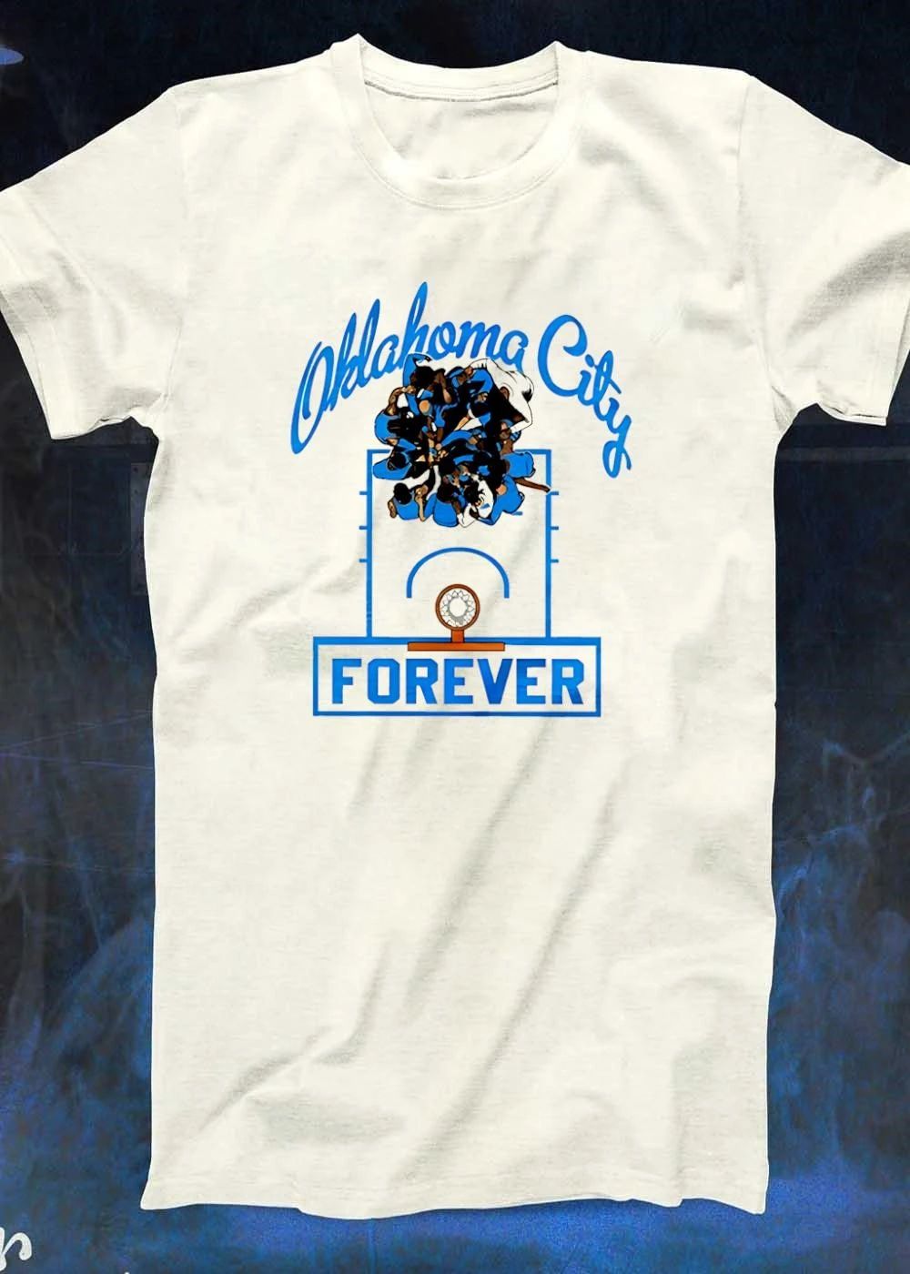 Oklahoma City Forever Basketball Hoop Team Huddle Graphics shirt