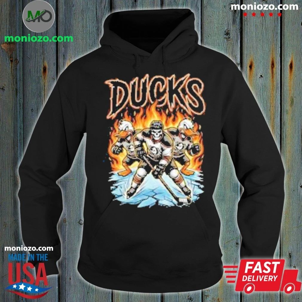 Original Anaheim Ducks Hockey Skull Shirt