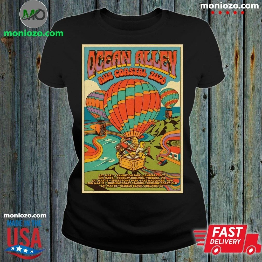 Original Ocean Alley 2026 AUS NZ Tour Coastal Poster T-Shirt – Best Gift for Music Fans