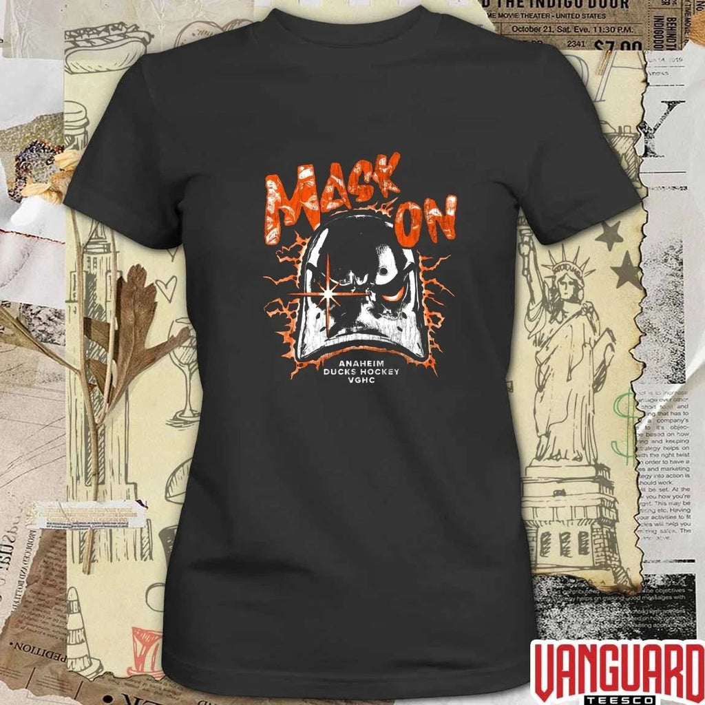 Mask On Endoskeleton Anaheim Ducks 2026 NHL Hockey Goalie t-shirt