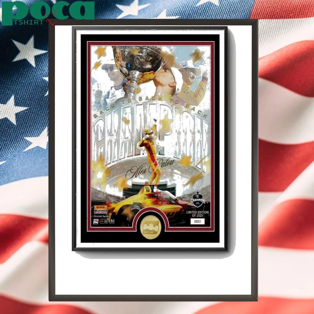 2025 NTT Indycar Champion Alex Palou Winner Poster shirt