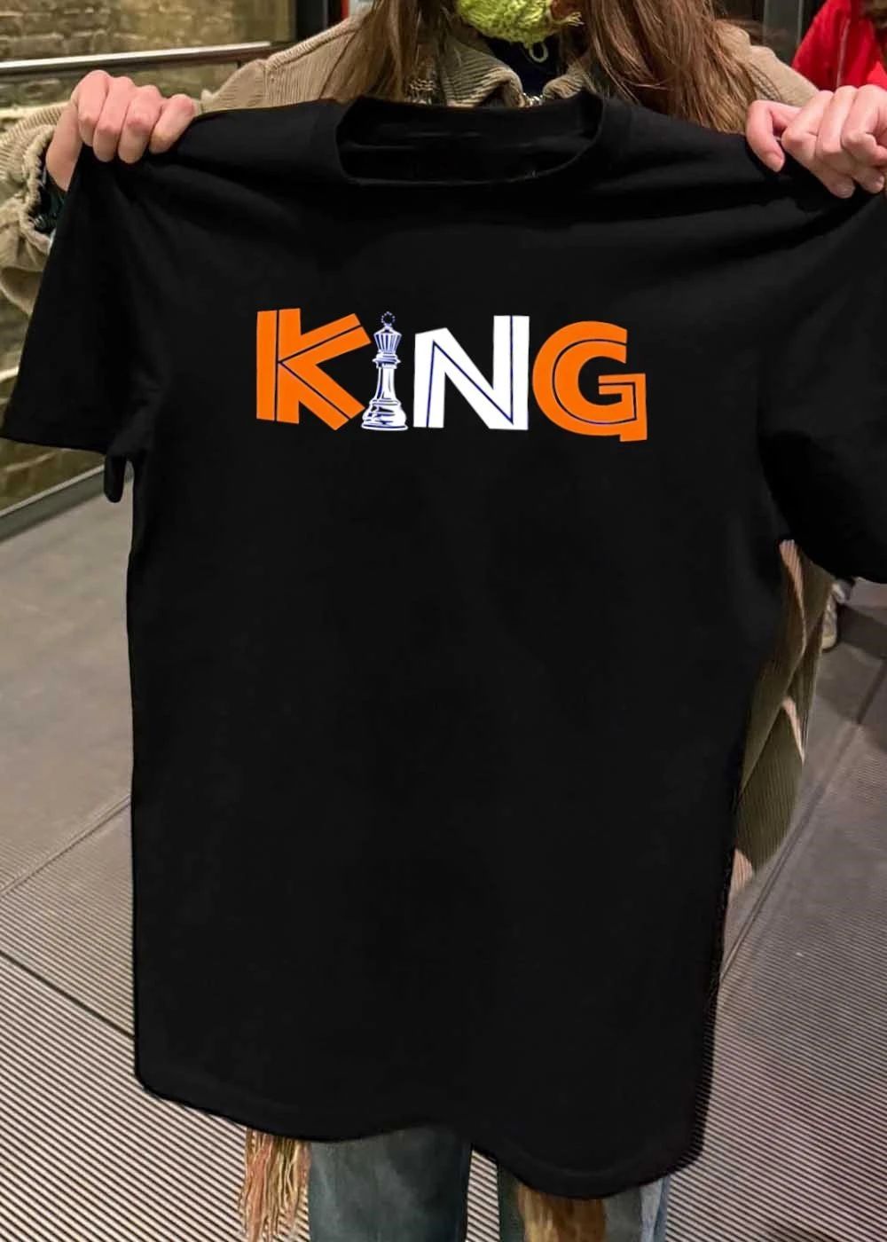 King Chess Piece Graphic Apparel T-Shirt