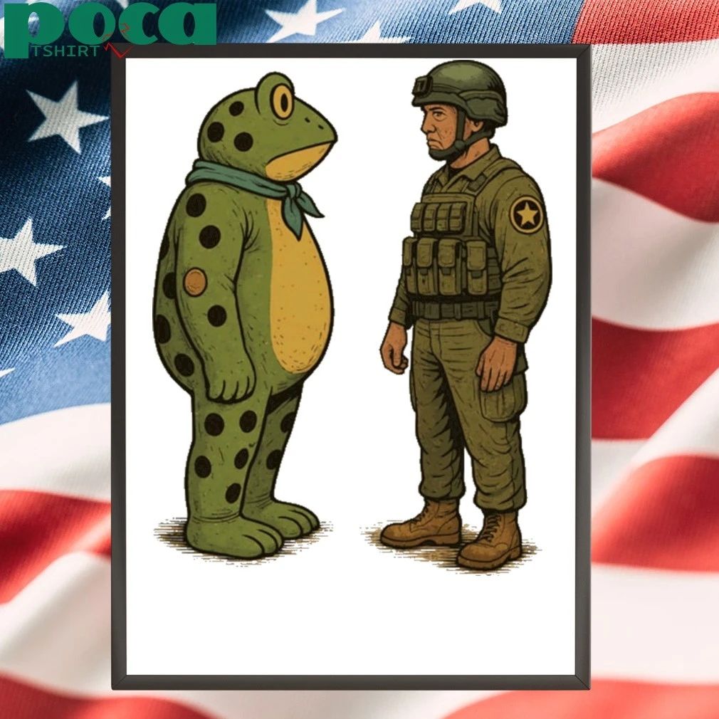 Portland Frog Against Resist Portland Soldier Art T-shirt