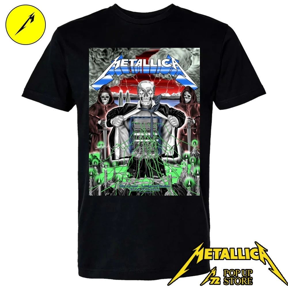 Metallica May 27, 2026 Stadion Letzigrund Zürich, Switzerland Poster T-Shirt