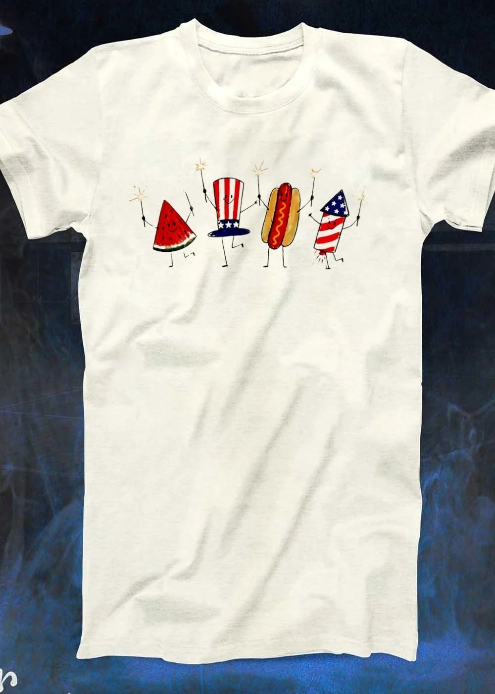 Sparklers Fun USA Fourth of July Patriotic Party T-Shirt