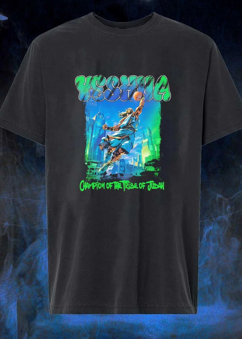 Champion of the Tribe of Judah Yeshua Basketball Dunking T-Shirt
