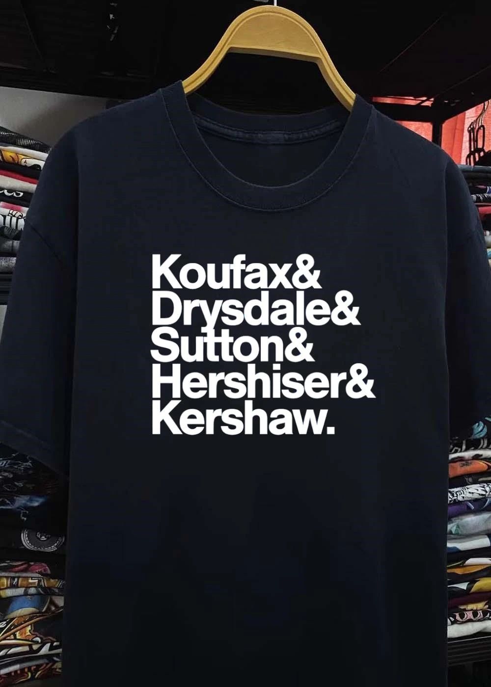 Los Angeles Dodgers Fan Apparel Koufax Drysdale Sutton Hershiser Kershaw Shirt