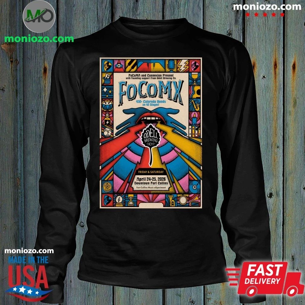 FoCoMX Apr 24-25 2026 Fort Collins CO Poster Shirt