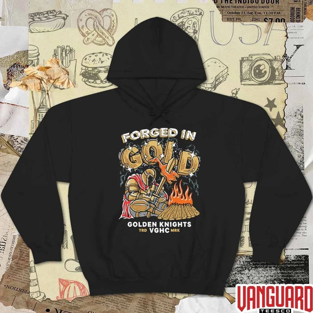 Forged In Gold Vegas Golden Knights Pop-Up Shop Now Roasted Duck t-shirt