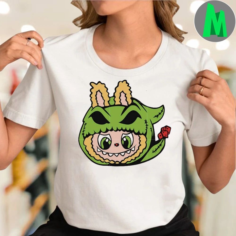 Labubu oogie boogie head green oogie boogie T-Shirt