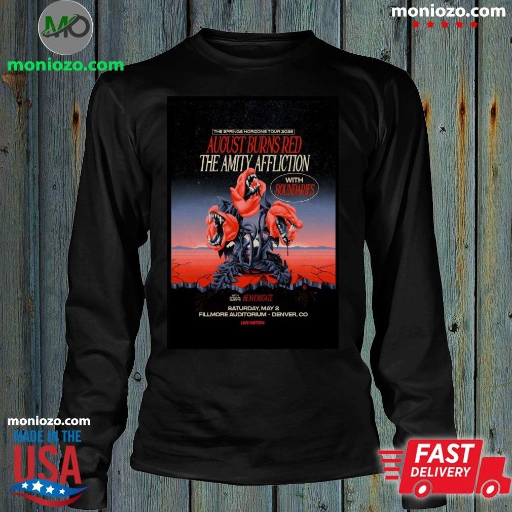 Original August Burns Red Fillmore Auditorium In Denver CO May 2 2026 Poster Shirt