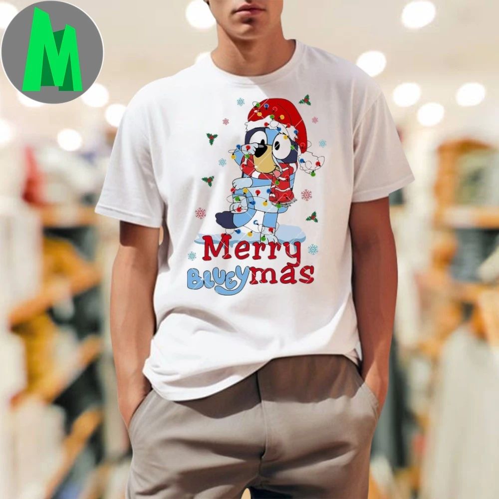 Merry Blueymas Santa Bluey Shirt