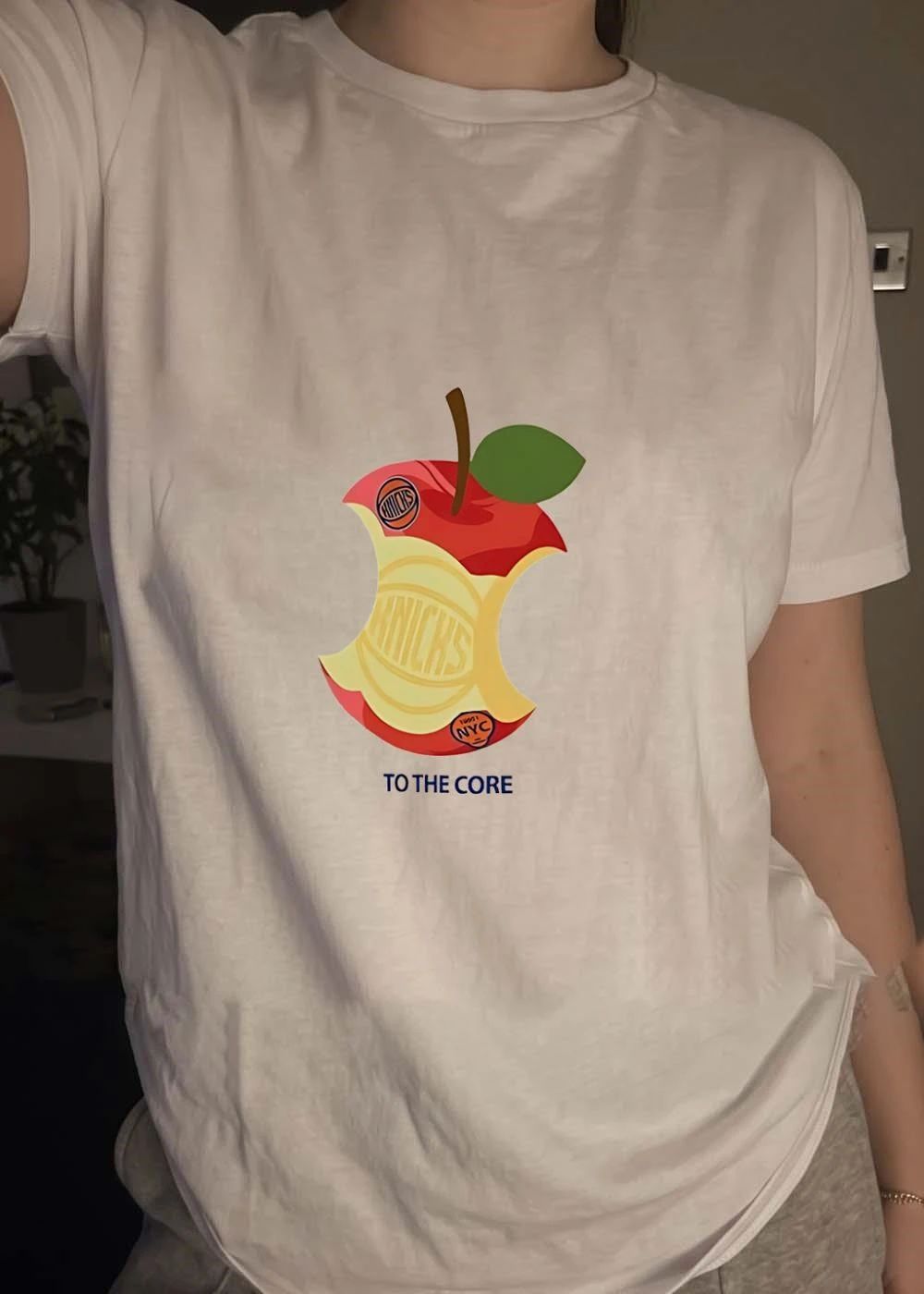 Knicks to the Core New York Basketball Fan Apparel T-Shirt