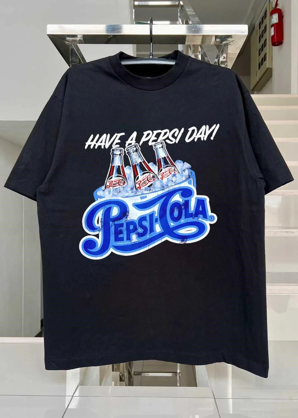 Have a Pepsi Day Bottles in Ice Cold Beverage Graphic T-Shirt