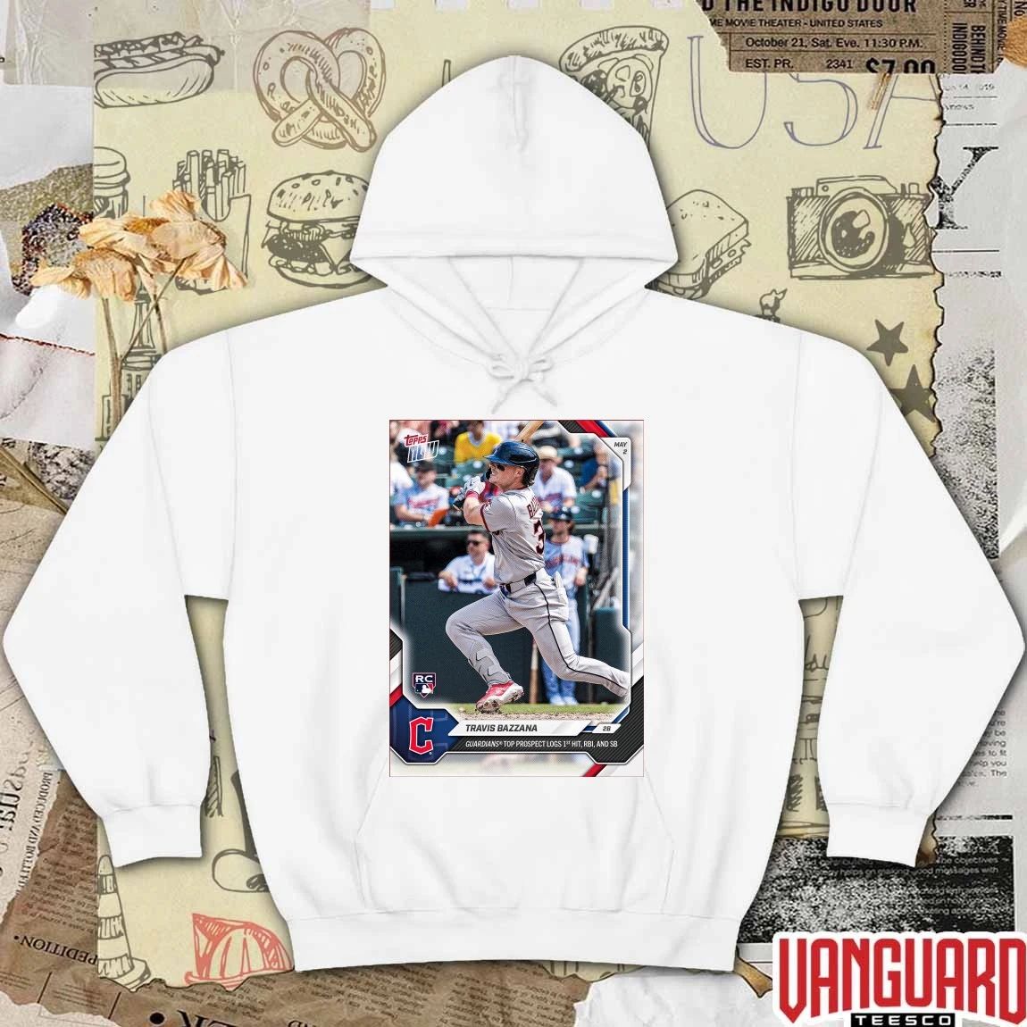 Cleveland Guardians Travis Bazzana 2026 Topps Now Poster t-shirt