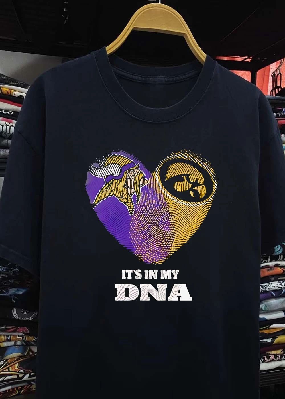 Minnesota Vikings Iowa Hawkeyes It Is in My DNA Minnesota Vikings Iowa Hawkeyes T-Shirt