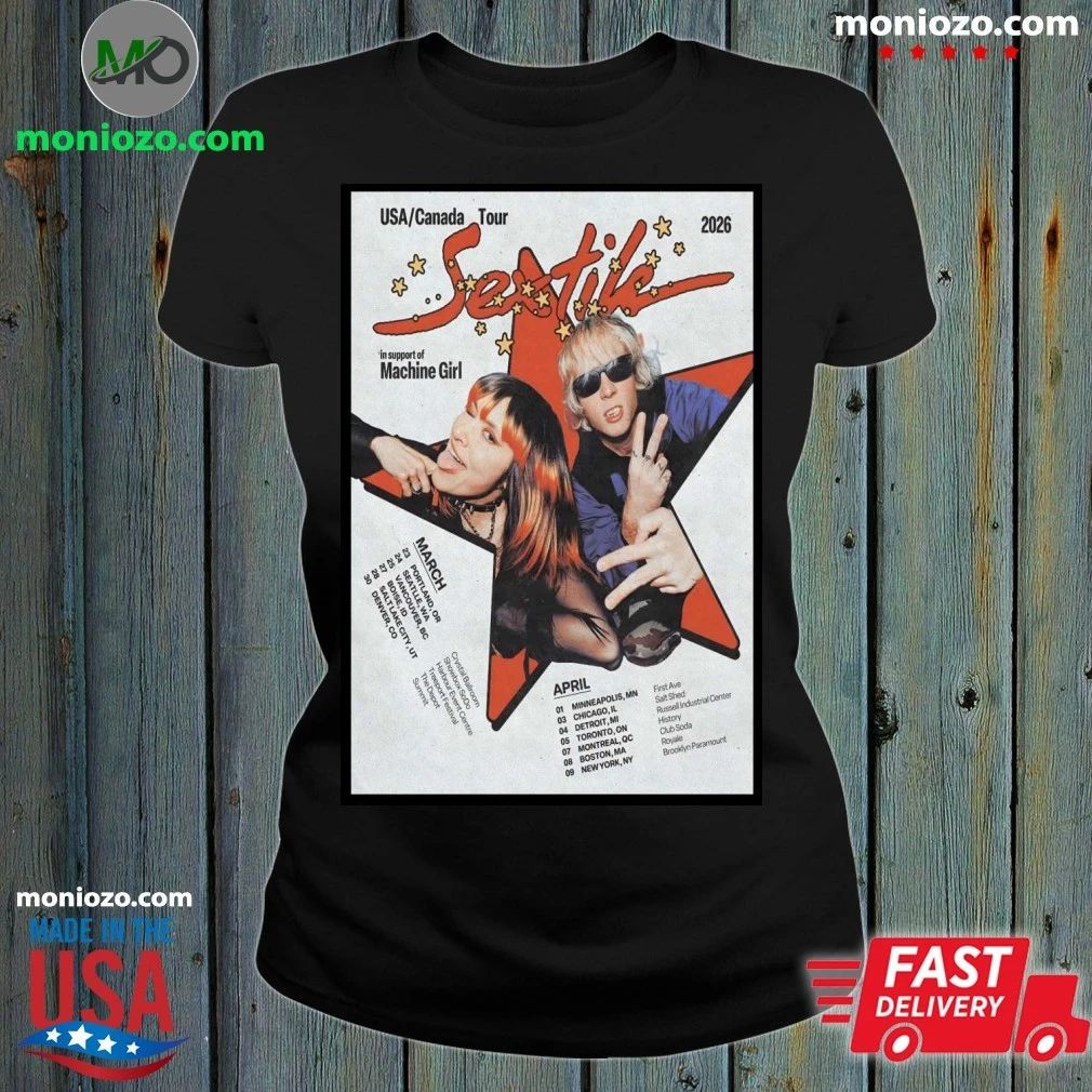 SEXTILE USA And Canada 2026 Shows Poster T-Shirt