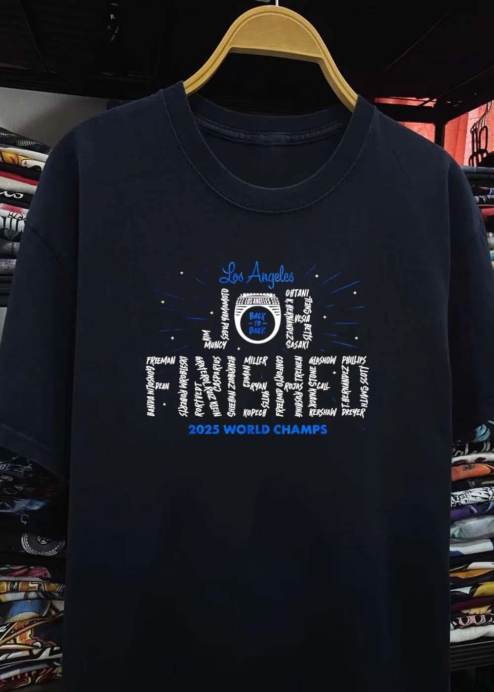 Los Angeles Back to Back Finished 2025 World Champs Dodgers Shirt