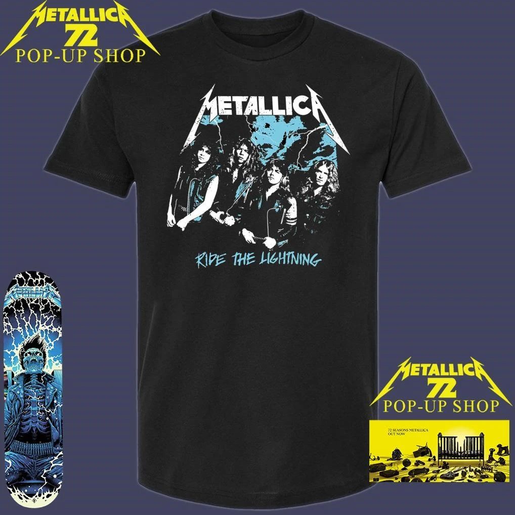 Metallica Band Ride The Lightning Vintage T-Shirt