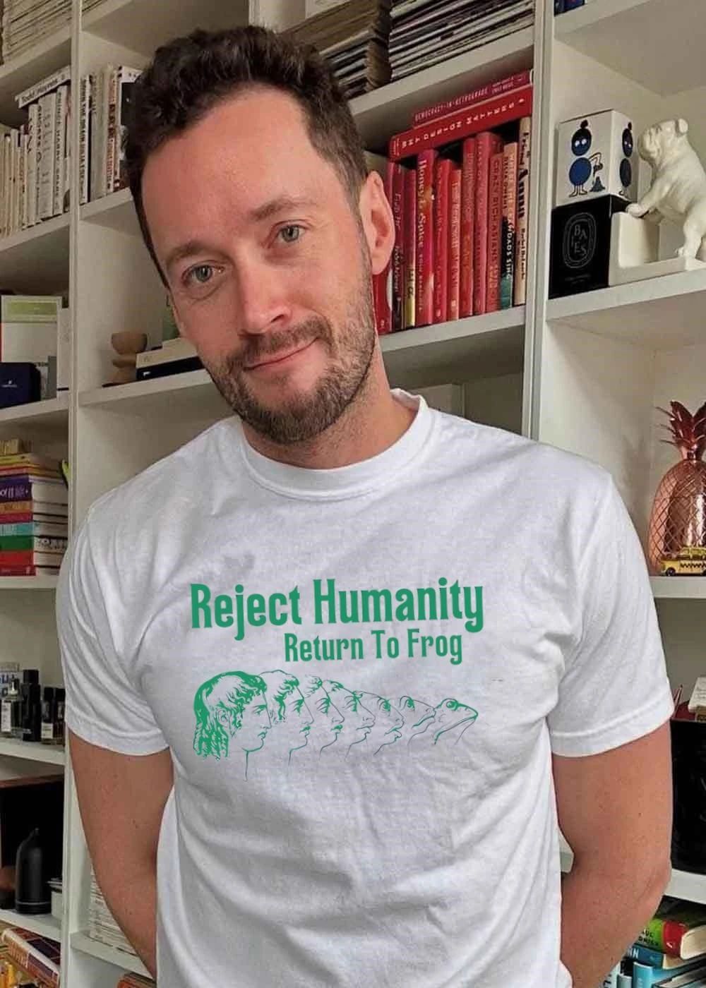 Reject Humanity Return To Frog Evolution shirt