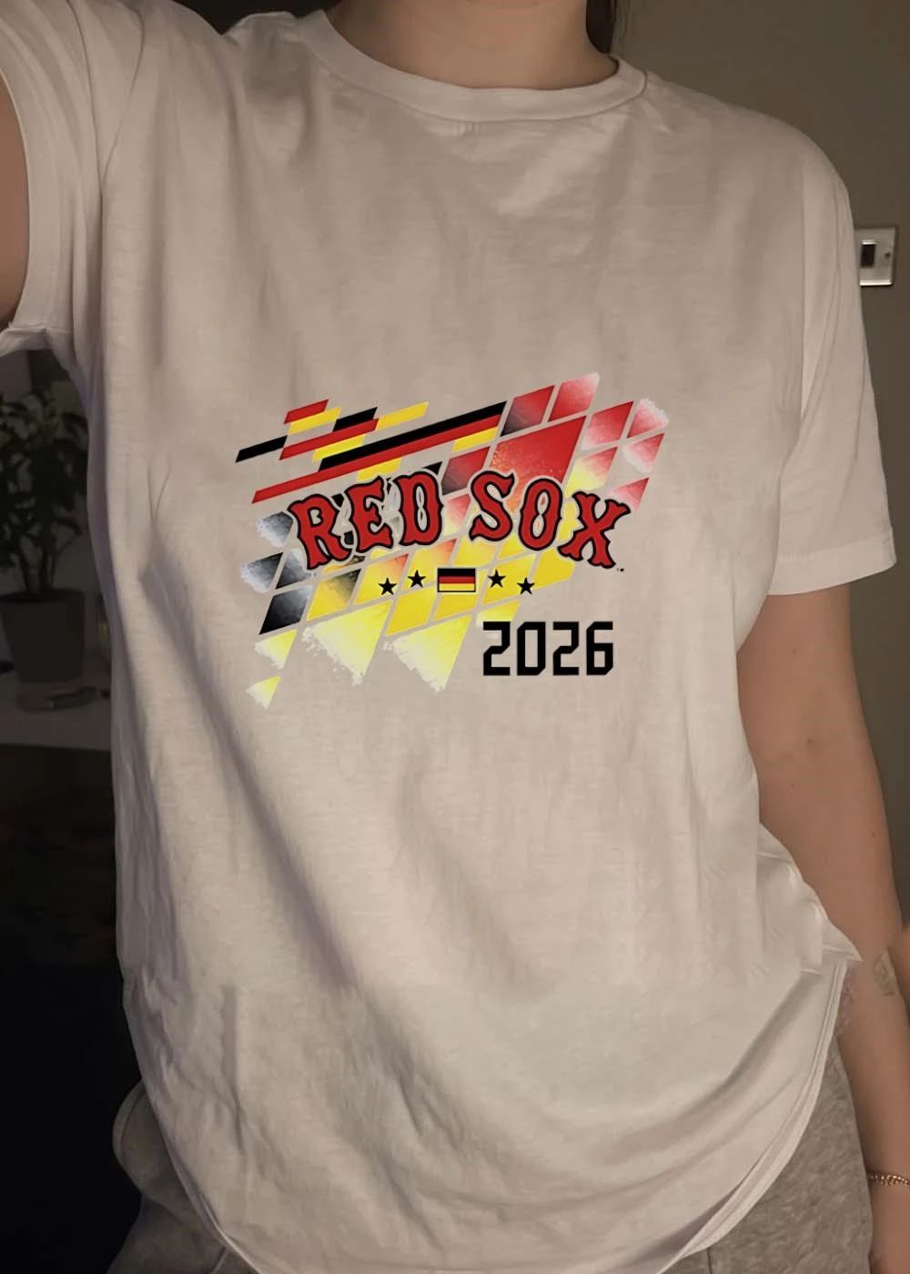 Red Sox Germany 2026 Fan Apparel Red Sox Shirt