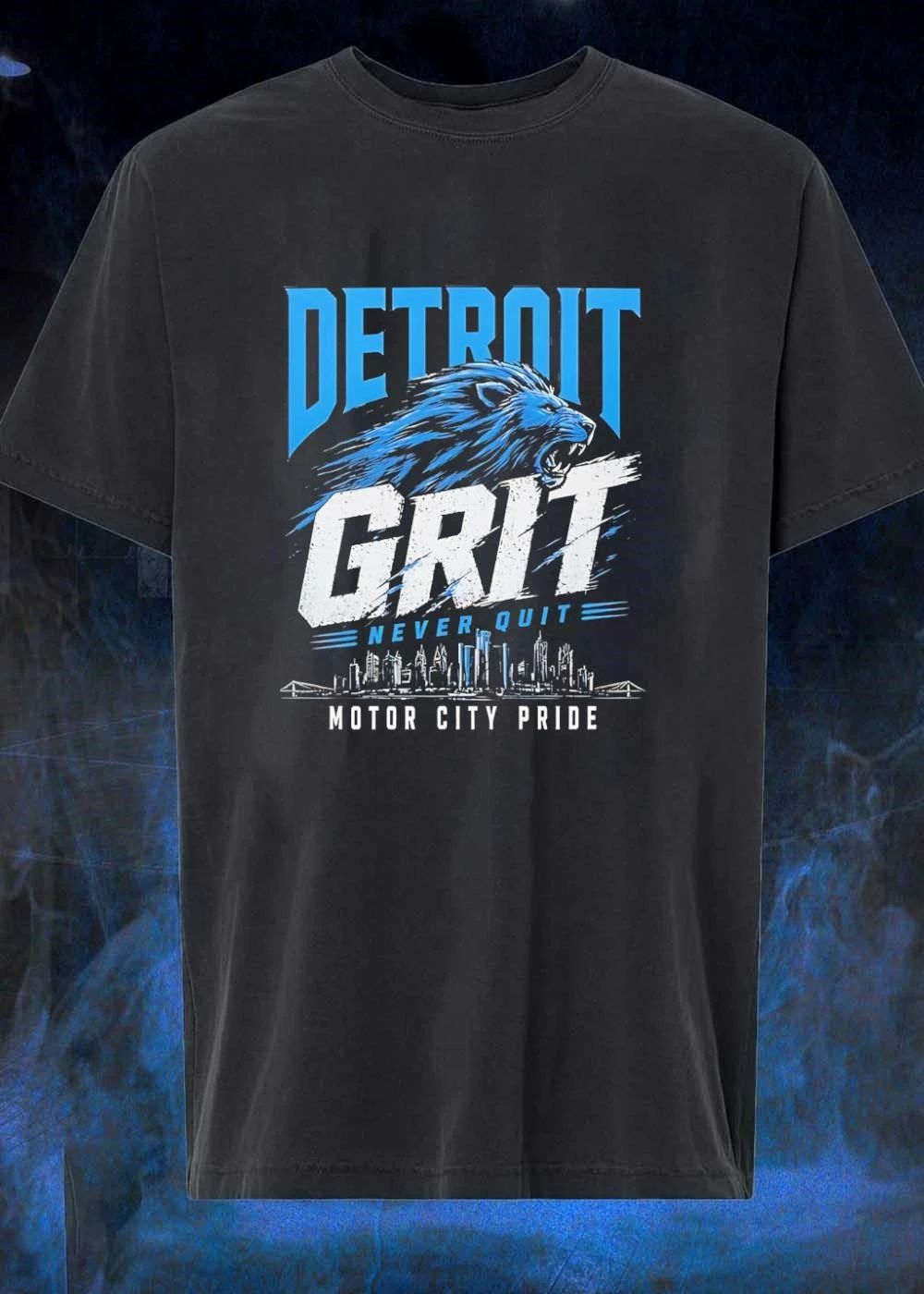Motor City Pride Detroit Grit Never Quit Lions T-Shirt