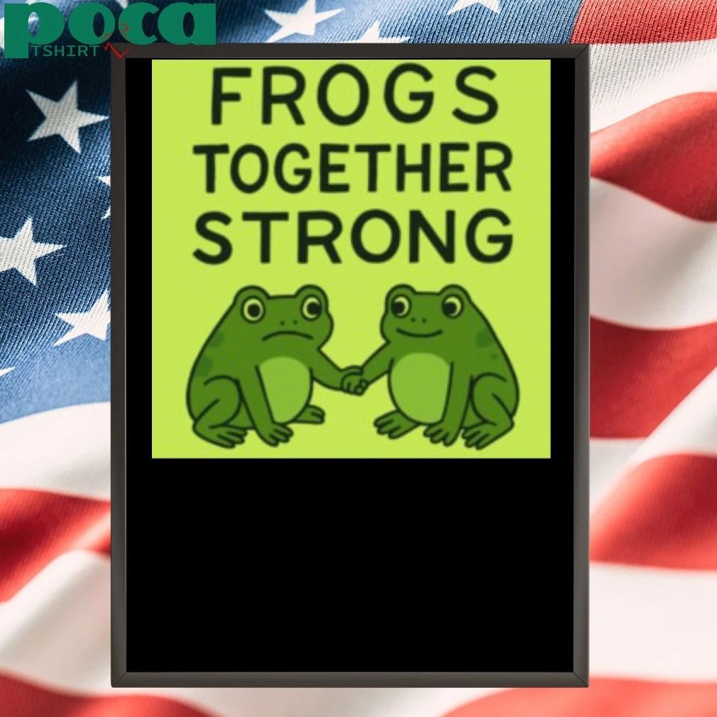 Portland Frog Frogs Together Strong handshake T-shirt
