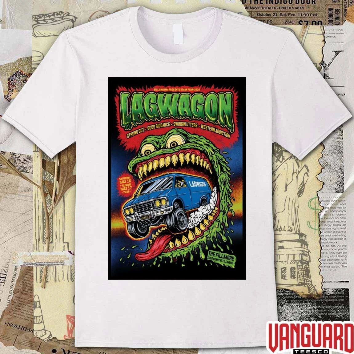 Lagwagon At The Fillmore SF On May 16-17 2026 Poster t-shirt