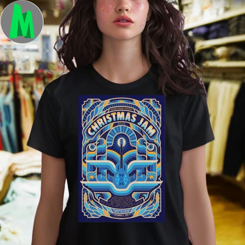 Christmas Jam December 13 2025 ExploreAsheville.com Arena Asheville NC Poster Shirt