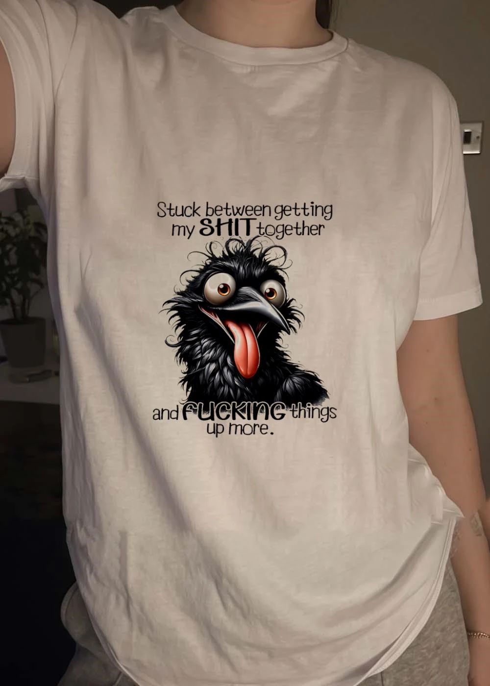 Stuck between getting my SHIT together and FUCKING things up more shirt