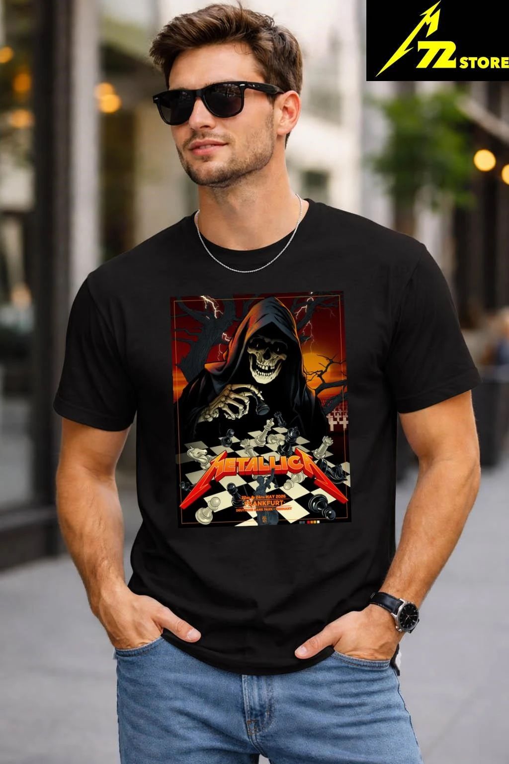 Metallica M72 Frankfurt 2026 Pop Up Shop Poster At Frankfurt Germany Shirt